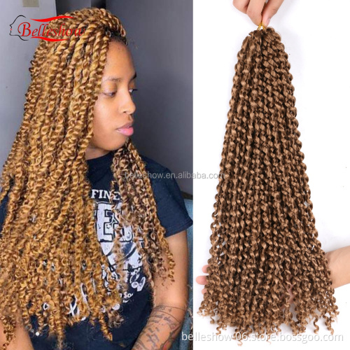 Hot sell 18inch 22 strands  new fashion freetress Hair Crochet Braid Braids passion twist hair bohemian